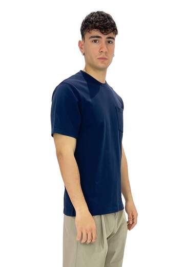 SAINT BARTH T-SHIRT CON TASCHINO IN PIQUET DI COTONE