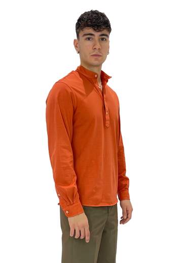 FILIPPO DE LAURENTIIS CAMICIA COREANA IN JERSEY