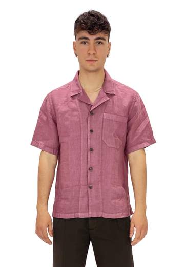 MASTRICAMICIAI CAMICIA MANICA CORTA 100% LINO