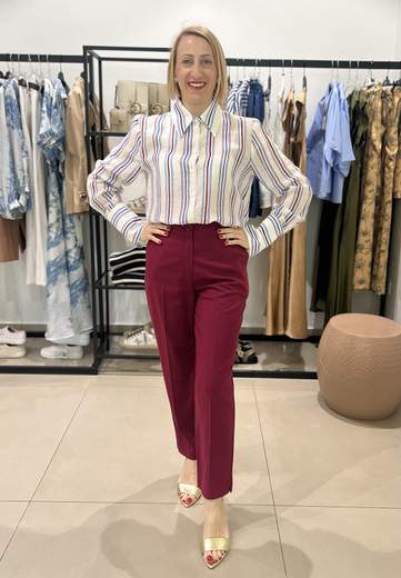 RELISH PANTALONI MEMPHIS VITA ALTA CON ELASTICO