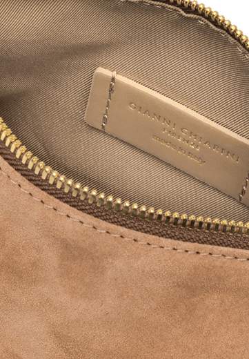 GIANNI CHIARINI POCHETTE IN CAMOSCIO NORA