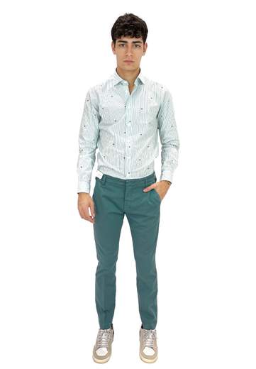 ENTRE AMIS PANTALONE TK AMERICA CORTO IN COTONE