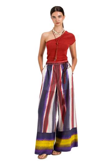 TWINSET ACTITUDE PANTALONI CROPPED CON ELASTICO