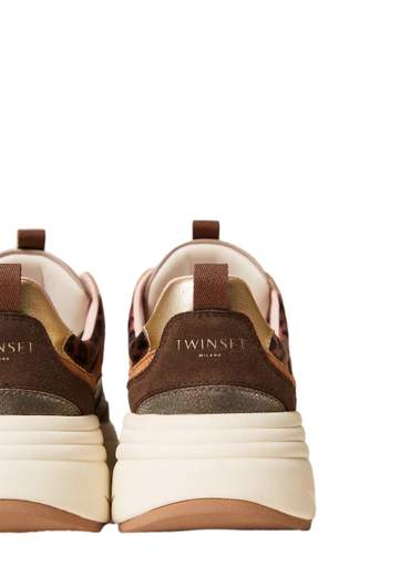TWINSET SNEAKERS RUNNING IN PELLE