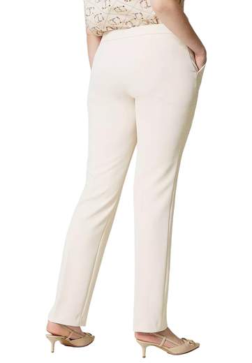 TWINSET PANTALONI A SIGARRETTA IN CADY CREPE
