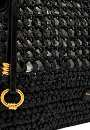 GIANNI CHIARINI CLUTCH IN PAGLIA CROCHET NEFELI