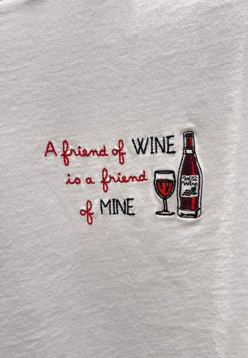 SAINT BARTH T-SHIRT FRIEND WINE