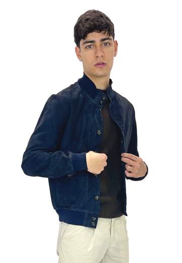 THE JACK LEATHERS GIUBBINO RIVERSIDE SEAMLESS IN SUEDE