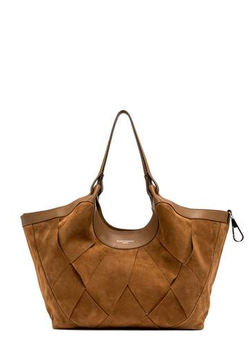 GIANNI CHIARINI BORSA INTRECCIATA IN CAMOSCIO DUA