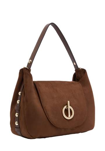 LIU JO BORSA SCAMOSCIATA CON BORCHIE