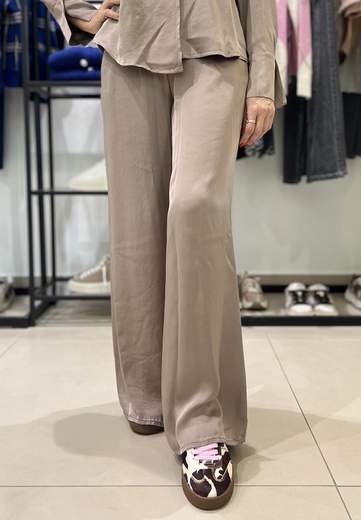 RELISH PANTALONE STOKER PALAZZO A VITA ALTA CON ELASTICO