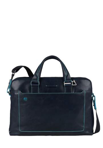 PIQUADRO CARTELLA 2 MANICI PORTA PC 14'' BLUE SQUARE