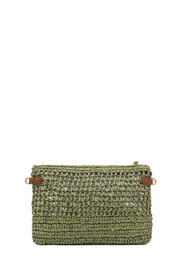 GIANNI CHIARINI CLUTCH IN PAGLIA CROCHET NEFELI