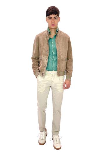 THE JACK LEATHERS GIUBBINO RIVERSIDE SEAMLESS IN SUEDE