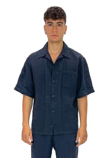 BE ABLE CAMICIA MICKY MANICA CORTA 100% LINO