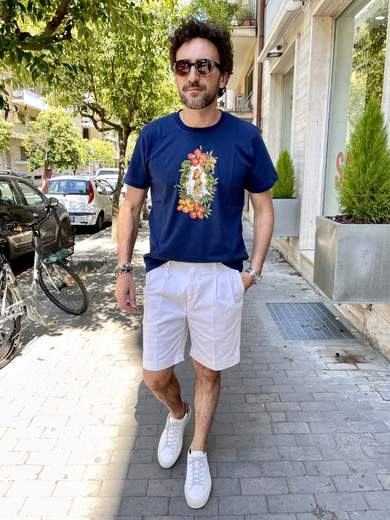 EFFEK T-SHIRT STAMPA HAWAII