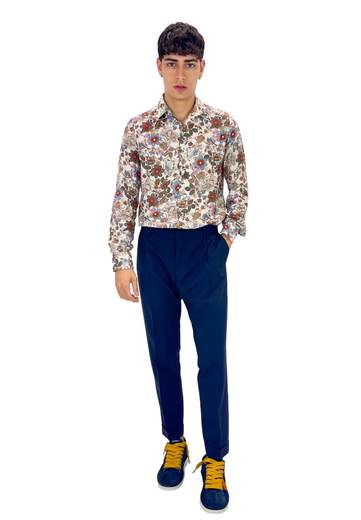 BE ABLE PANTALONI 1 PENCE CON RISVOLTO