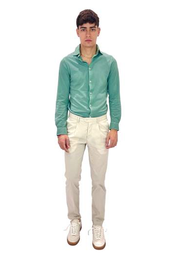FILIPPO DE LAURENTIIS CAMICIA MANICHE LUNGHE IN COTONE