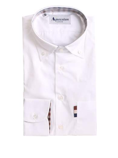 AQUASCUTUM CAMICIA UOMO SHIRT-LA02P-C214