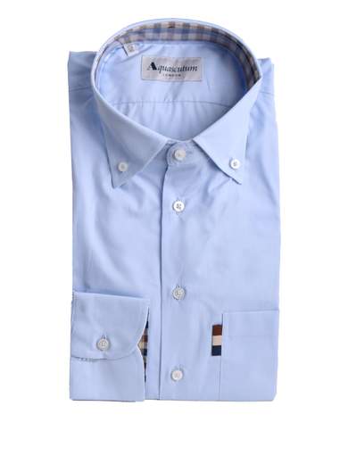 AQUASCUTUM CAMICIA UOMO SHIRT-LA02P-C214
