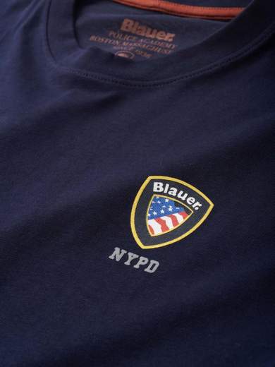 Blauer T-shirt Uomo 22WBLUH01352 006410