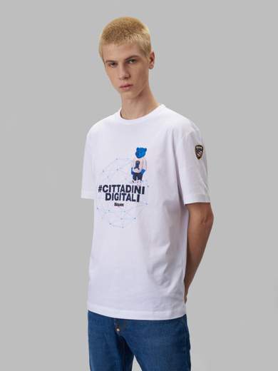 Blauer T-shirt Uomo 22WBLUH02359 004547