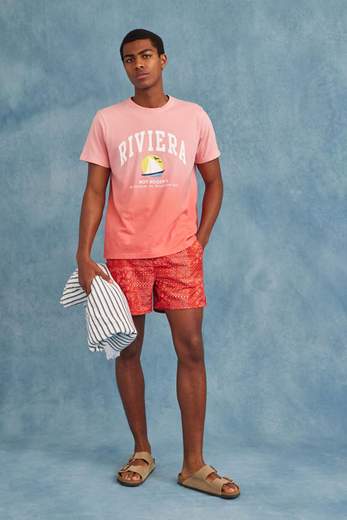Roy Roger's Riviera T-shirt Uomo RVU046CB651996