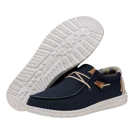 HEY DUDE WALLY STRETCH ORLON BLU