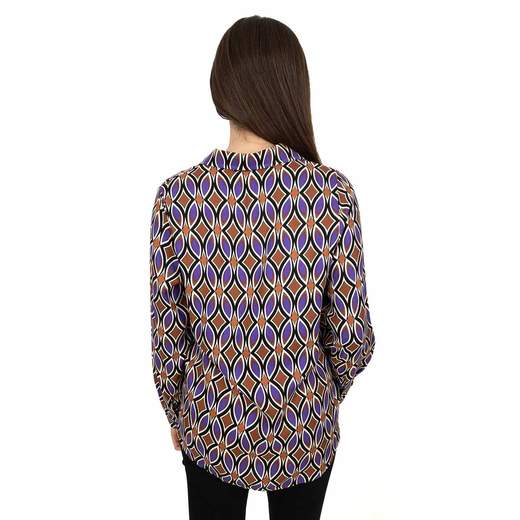 STRABELLO Camicetta Donna Geometrica Multicolore 100% Viscosa Made in Italy
