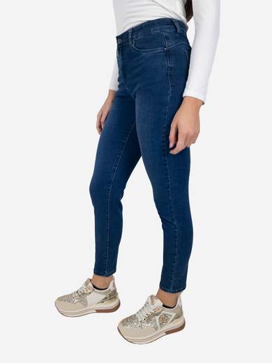 Emanuela Costa Women’s Capri Jeans in Blue Denim