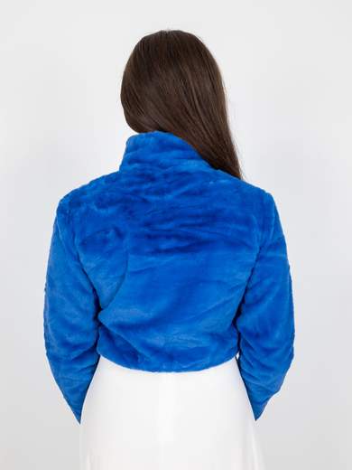 STRABELLO CERIMONIA Pellicciotto corto sintetico elegante donna slim fit con spilla decorativa A99130-1000