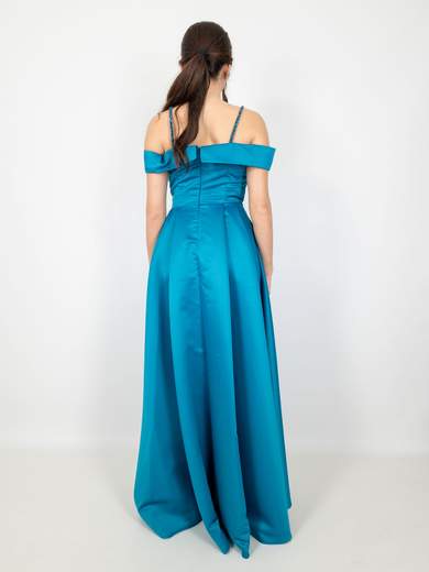 JEAN CRYÒ Abito lungo elegante da cerimonia con spacco 35340