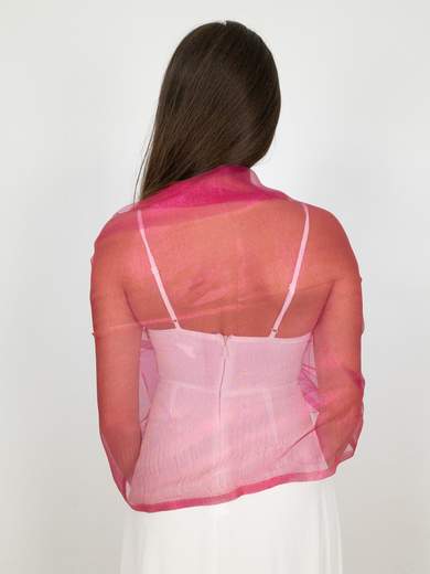 STRABELLO CERIMONIA Stola Cerimonia Elegante Donna Glitterata Doppio Velo