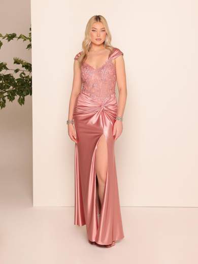 Bianca Brandi Curvy Abito Cerimonia Curvy a Sirena con Corpetto Gioiello 29699M