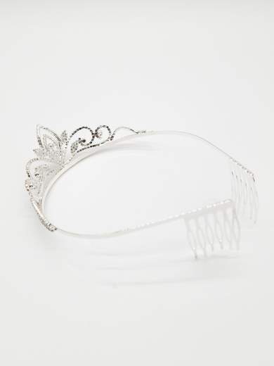 Fashion Jewelry Diadema Corona Argento con Strass per 18 Anni ed Eventi A99035-1000