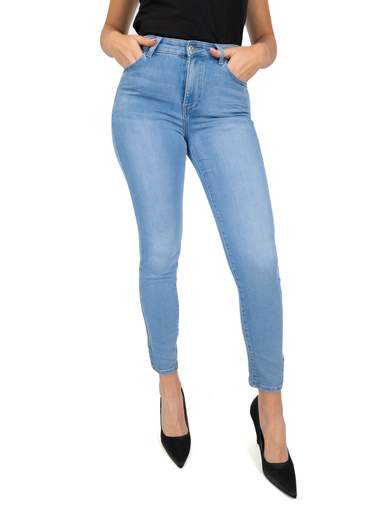 Jeans Elasticizzati Chiari Donna Slim Fit Elasticizzati