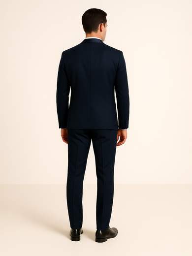 Men’s Drop 8 Slim Fit Ceremony Suit with Waistcoat Made in Italy