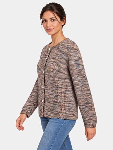 Women's Soft Wool Blend Cardigan with Buttons