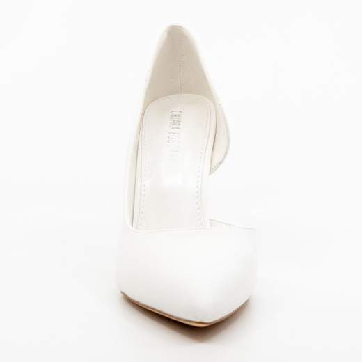 Chiara Foscari Scarpe Sposa Décolleté Bianche con Tacco Alto 10 cm BHLL-001-BIANCO
