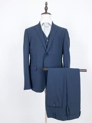 STEVE E COLLINS Abito Uomo Drop 7 in Pura Lana Vergine con Gilet ENA10235-M6888