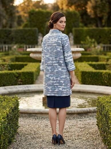 Peg Moda Completo Cerimonia con Abito a Tubino e Spolverino Elegante 510-474