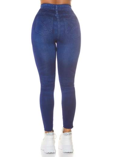 KOUCLA Jeggings basici sexy a vita alta in tessuto modellante 0000HL-1347