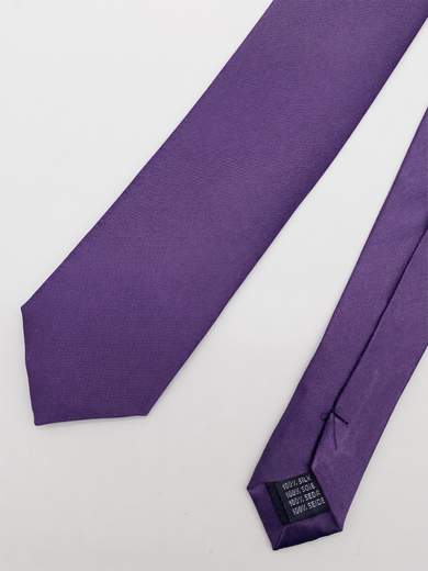 Pure Silk Solid Color Slim Tie 5 cm