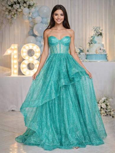 Elegant Glitter Princess 18th Birthday Dress