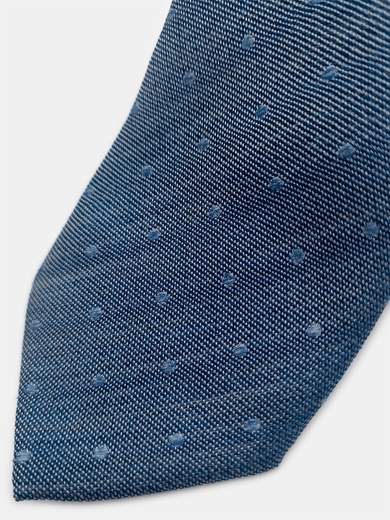 Cravatta in Seta Blu a Micro Motivi CRV-L-MIC-005
