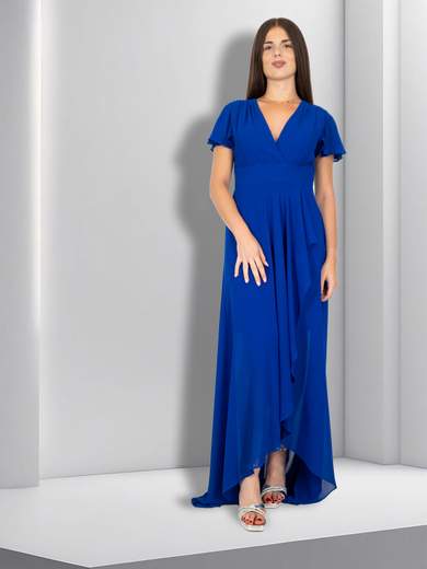 STRABELLO CERIMONIA Abito da cerimonia lungo stile impero con spacco frontale A29599-4042-ALIDA-CURVY