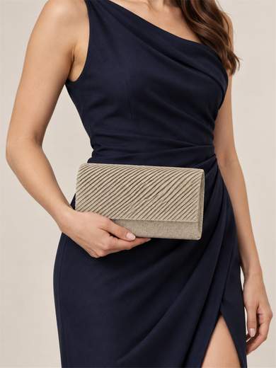 Pochette Oro Glitterata da Cerimonia con Catenella XX3480-ORO