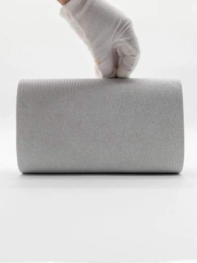 Pochette da Cerimonia Bianca con Catenella