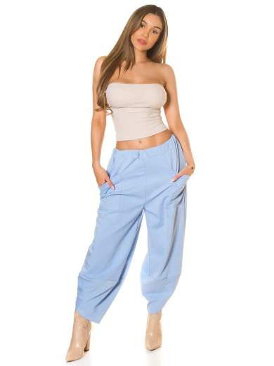 Pantaloni sexy a vita alta Koucla con vestibilità ampia