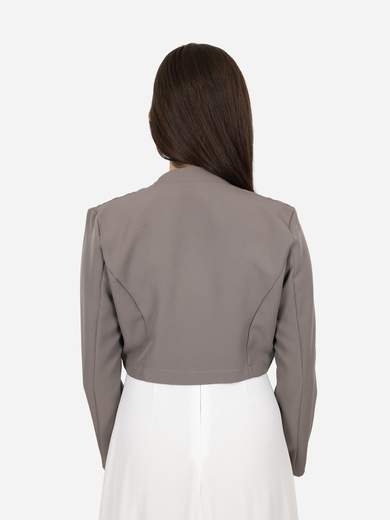 Elegant short bolero jacket with long sleeves for formal occasions